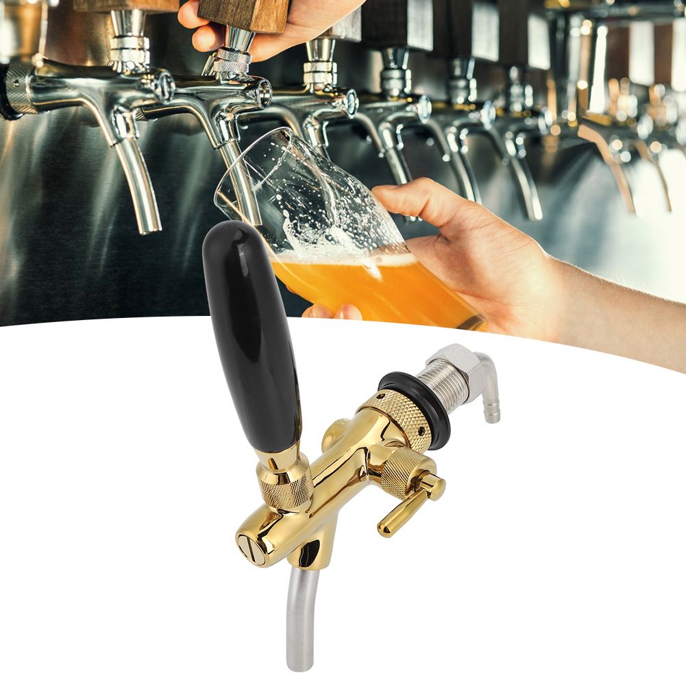 G5/8 Thread Adjustable Beer Tap Faucet Brass Stainless Steel Equipment for view 9
