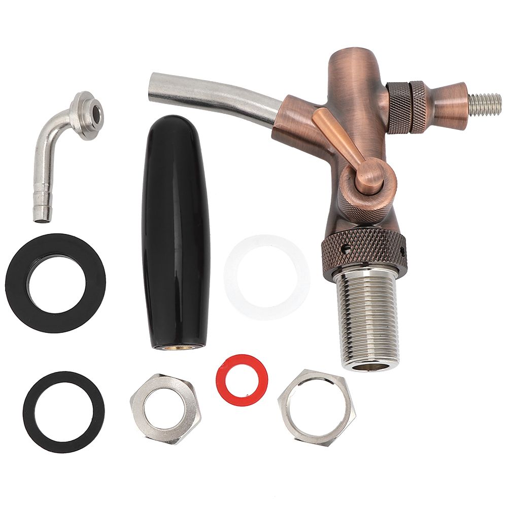G5/8 Thread Adjustable Beer Tap Faucet Bronze Color Equipment for Home Bar view 2