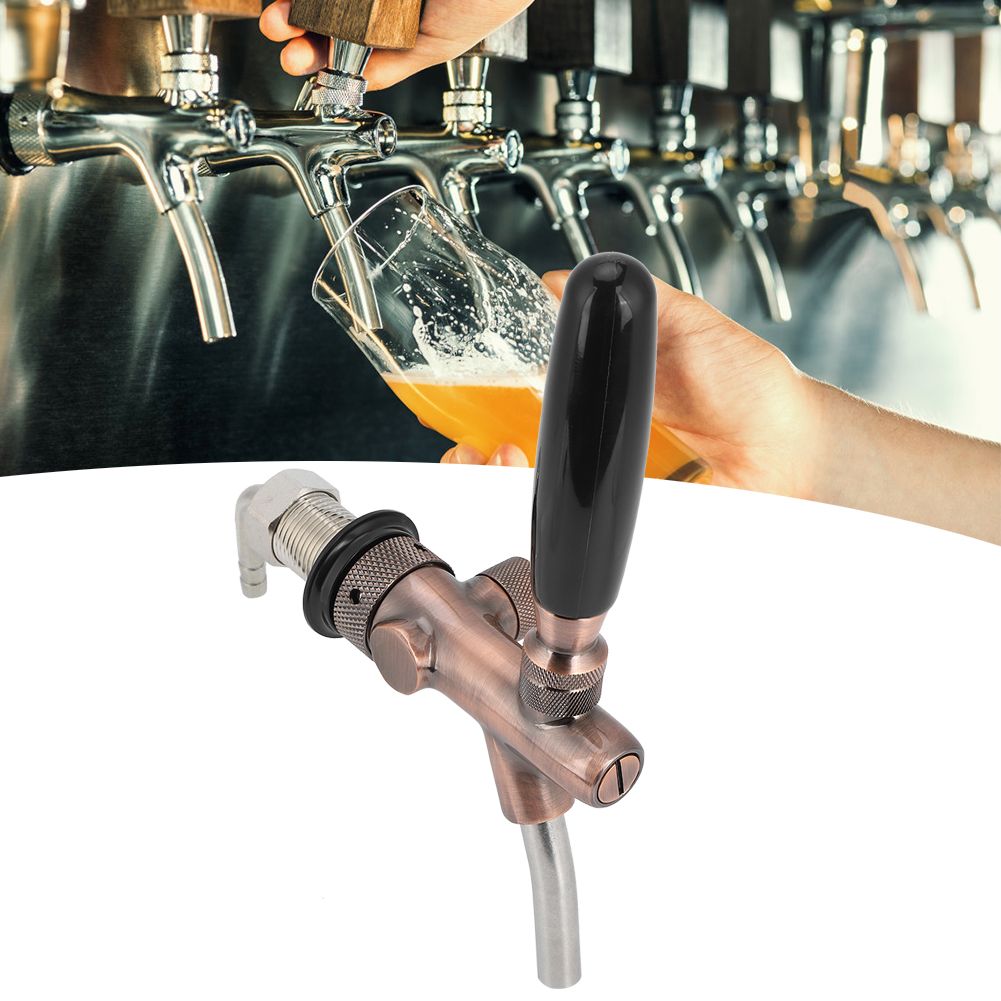 G5/8 Thread Adjustable Beer Tap Faucet Bronze Color Equipment for Home Bar view 10