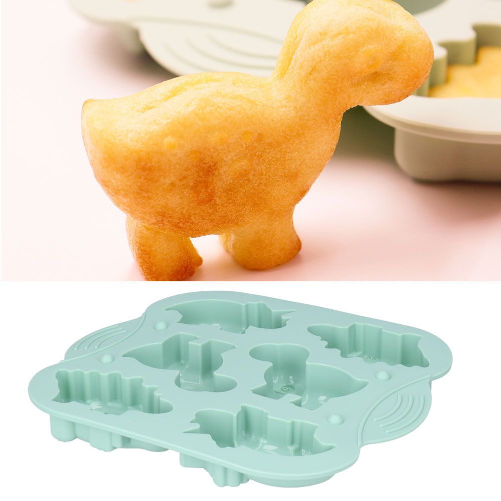 6 Cavity Animal Shaped Cake Mold Silicone Mould DIY Chocolate Dessert Pudding view 9