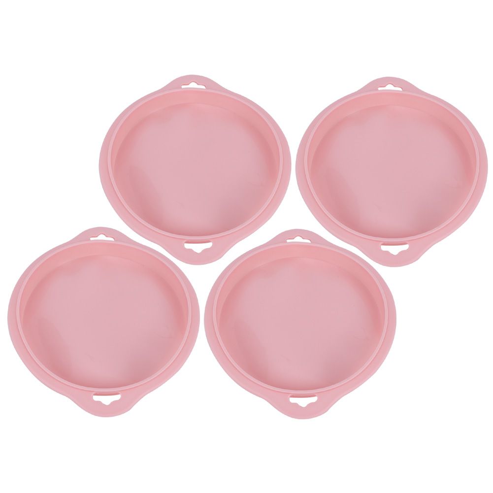 4PCS Silicone Layered Cake Mold Round Shape Bread Mold Cake Tray Mould view 5