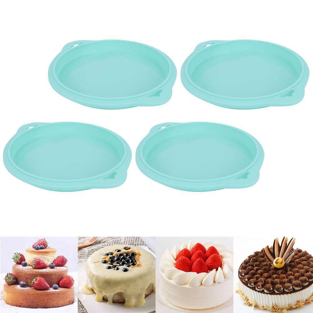 4PCS Silicone Layered Cake Mold Round Shape Bread Mold Cake Tray Mould view 9