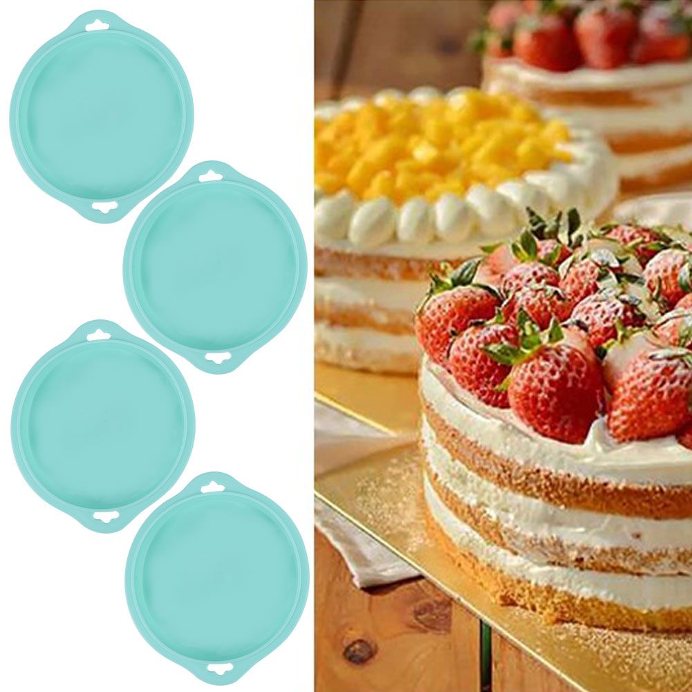 4PCS Silicone Layered Cake Mold Round Shape Bread Mold Cake Tray Mould view 10