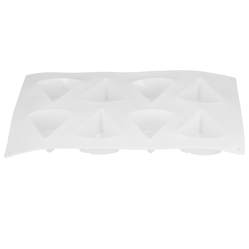 8 Cavity Cheese Cake Silicone Mold DIY Baking NonStick Mousse Chocolate