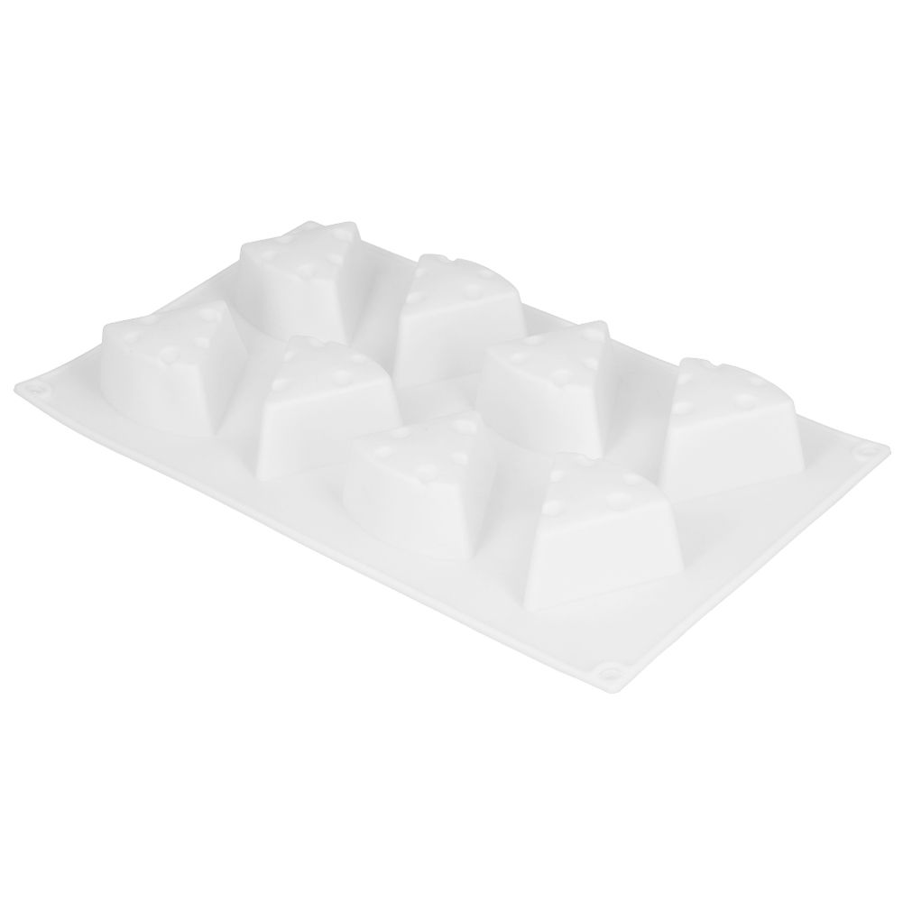 8 Cavity Cheese Cake Silicone Mold DIY Baking NonStick Mousse Chocolate view 4