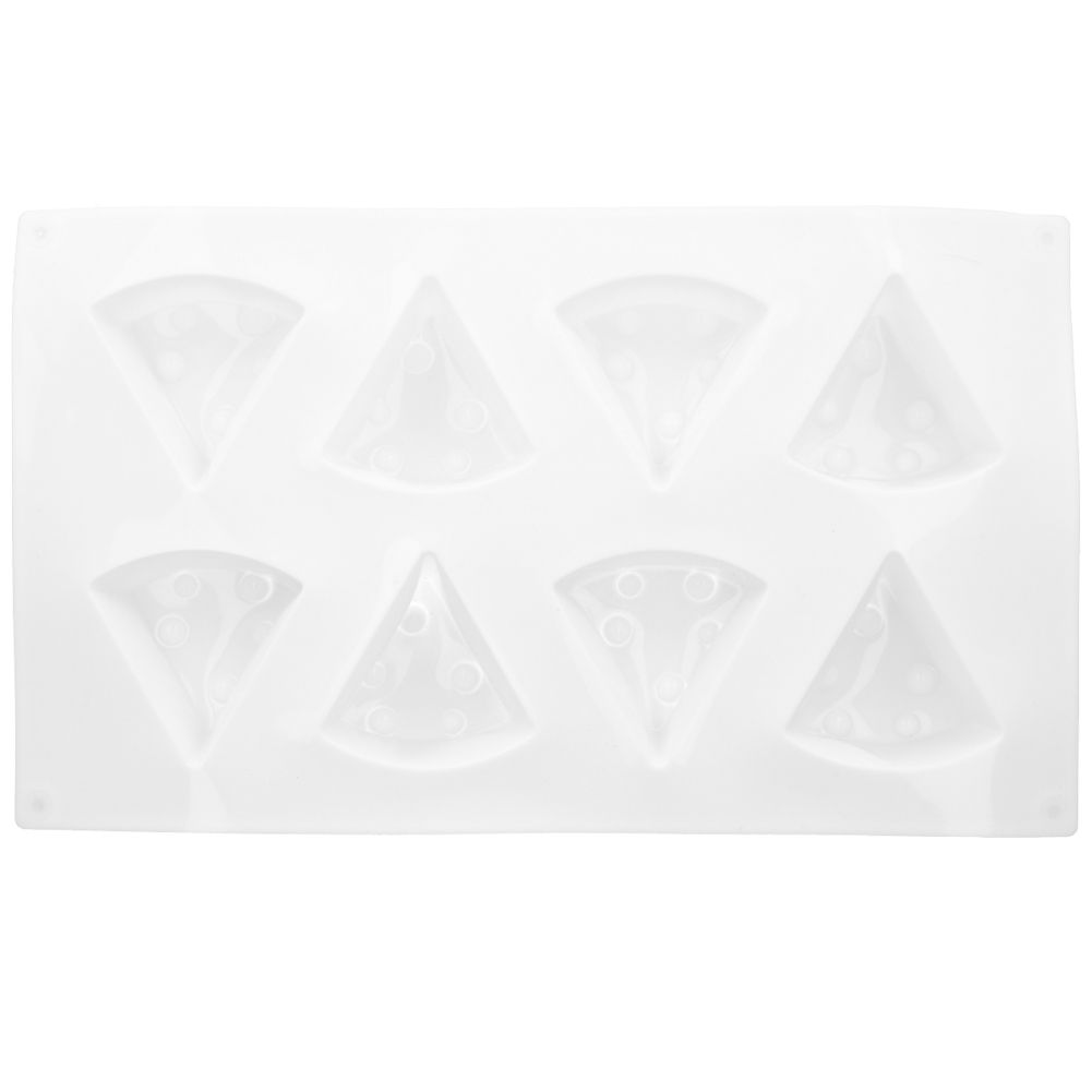 8 Cavity Cheese Cake Silicone Mold DIY Baking NonStick Mousse Chocolate view 5