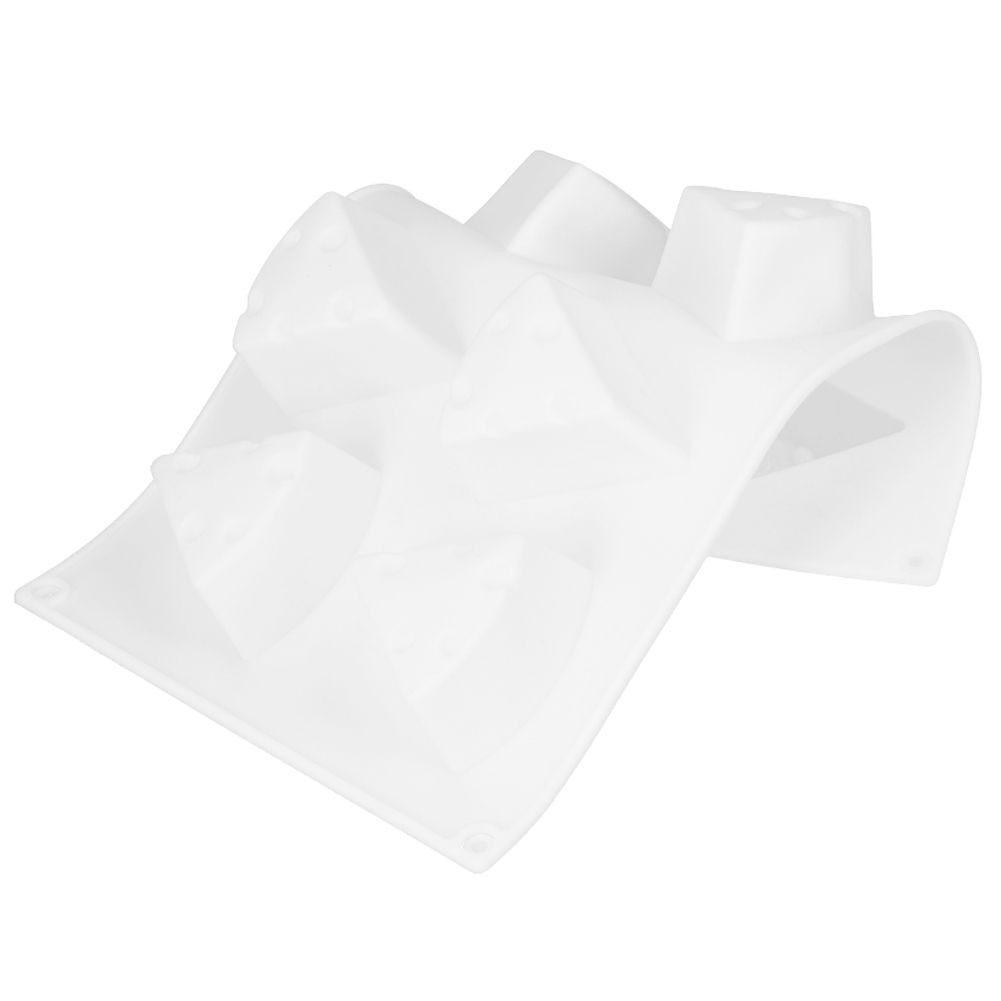 8 Cavity Cheese Cake Silicone Mold DIY Baking NonStick Mousse Chocolate view 6