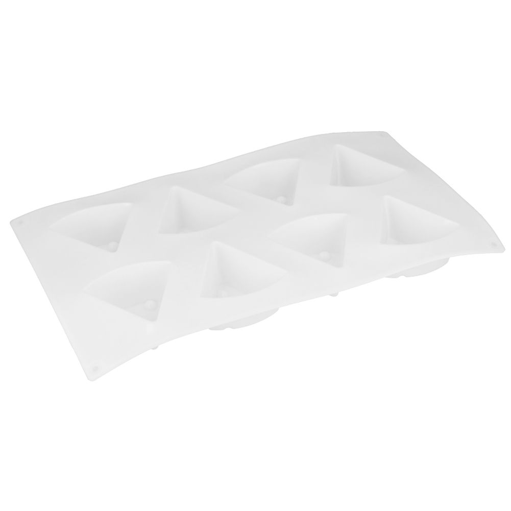 8 Cavity Cheese Cake Silicone Mold DIY Baking NonStick Mousse Chocolate view 7