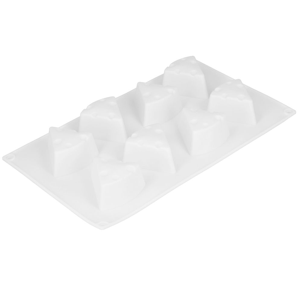 8 Cavity Cheese Cake Silicone Mold DIY Baking NonStick Mousse Chocolate view 8