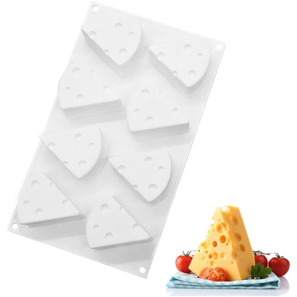 8 Cavity Cheese Cake Silicone Mold DIY Baking NonStick Mousse Chocolate view 10