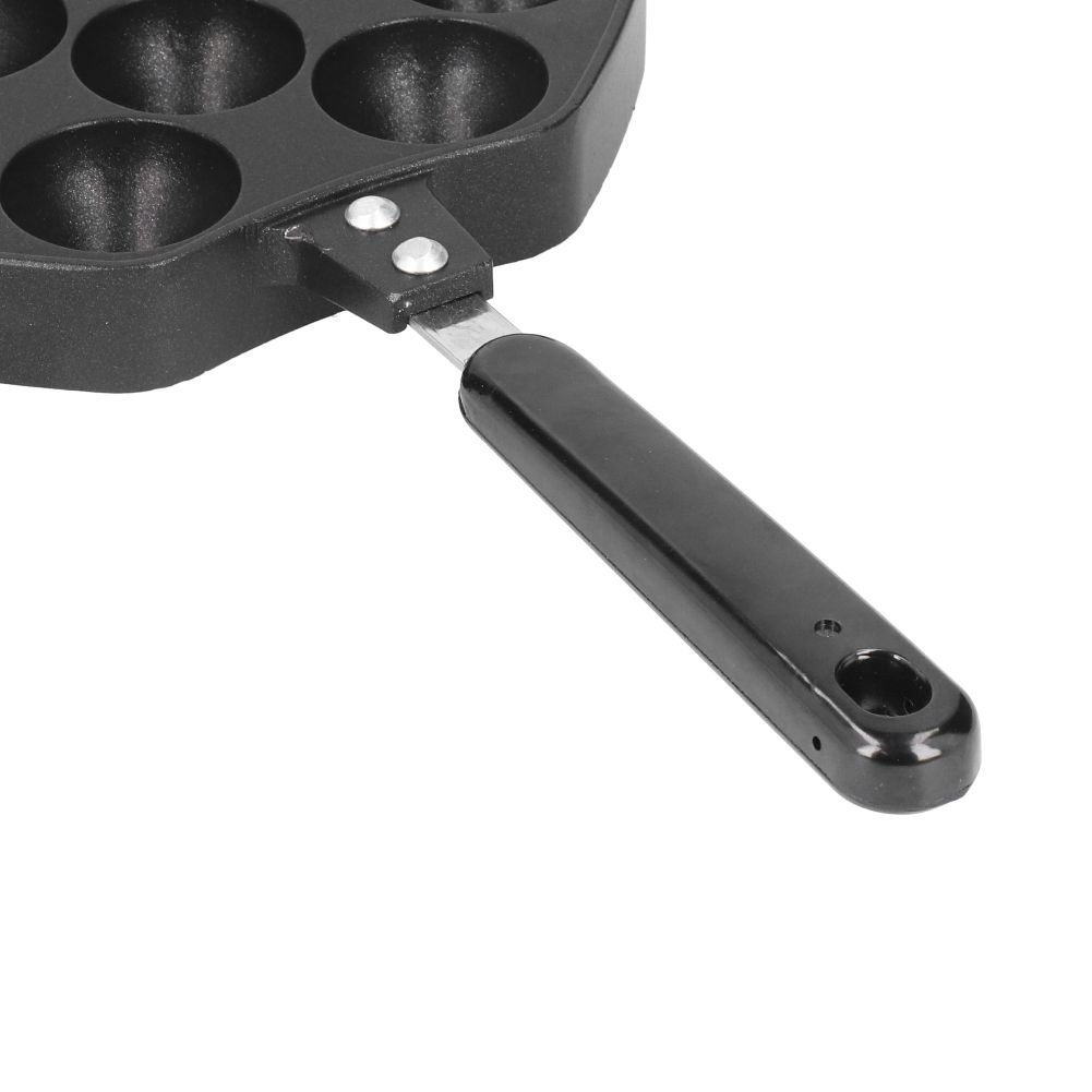 12 Cavities Aluminum Takoyaki Pan Maker Octopus Balls Egg Puffs Baking Pan view 12
