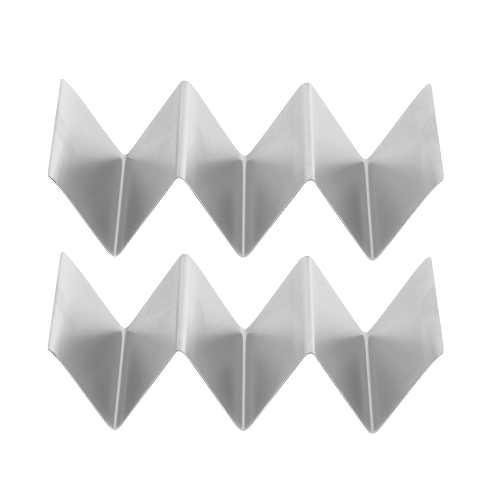 2PCS Stainless Steel Taco Pancake Stand Storage Rack Holders for Restaurant view 2