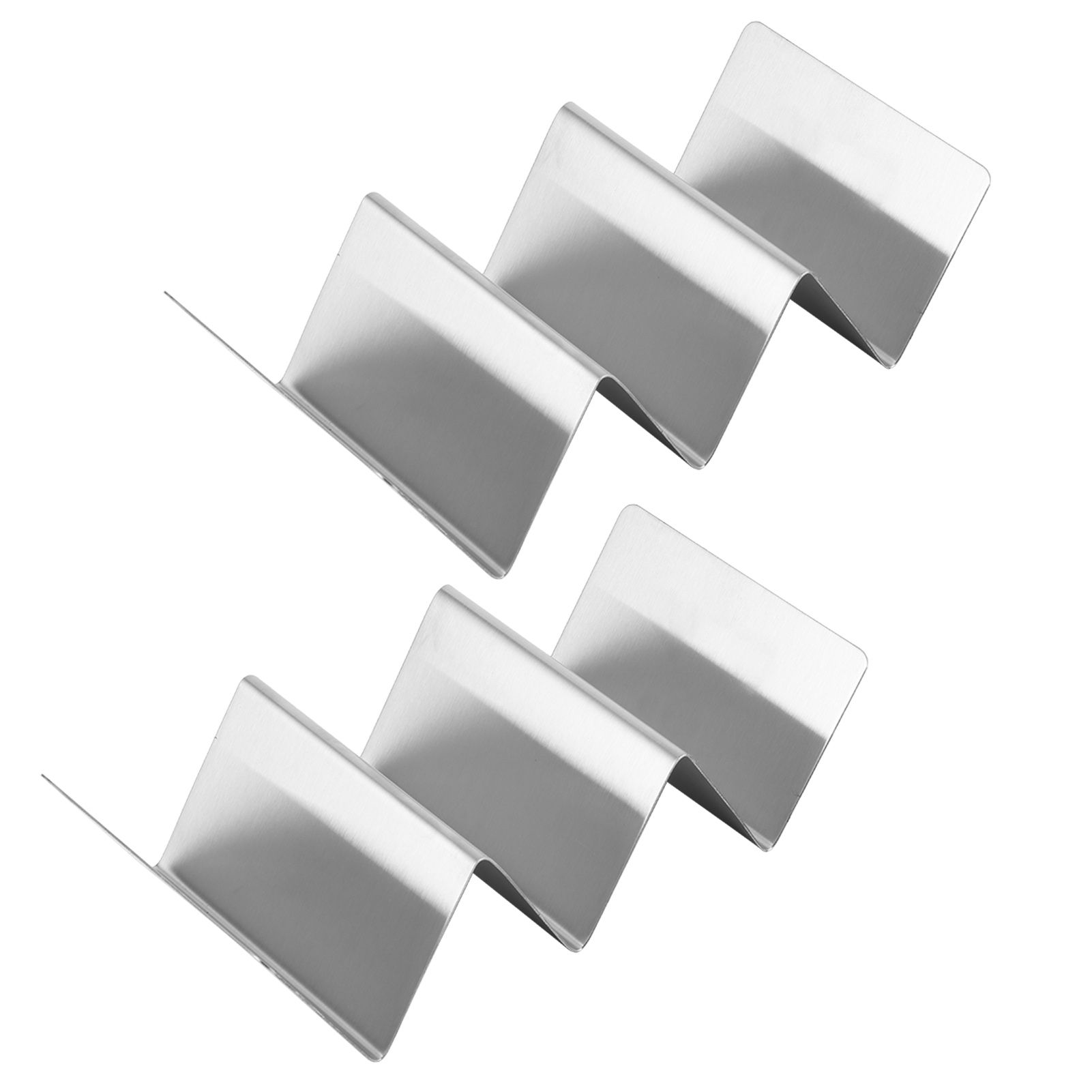 2PCS Stainless Steel Taco Pancake Stand Storage Rack Holders for Restaurant view 3