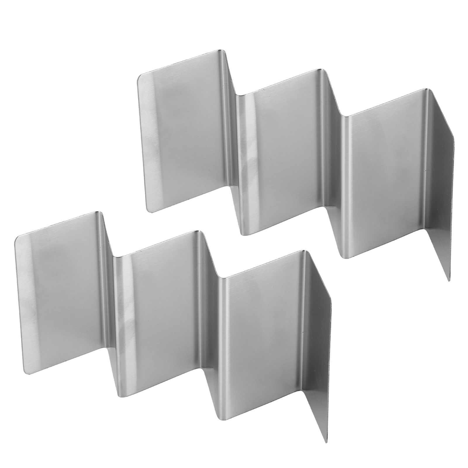 2PCS Stainless Steel Taco Pancake Stand Storage Rack Holders for Restaurant view 7