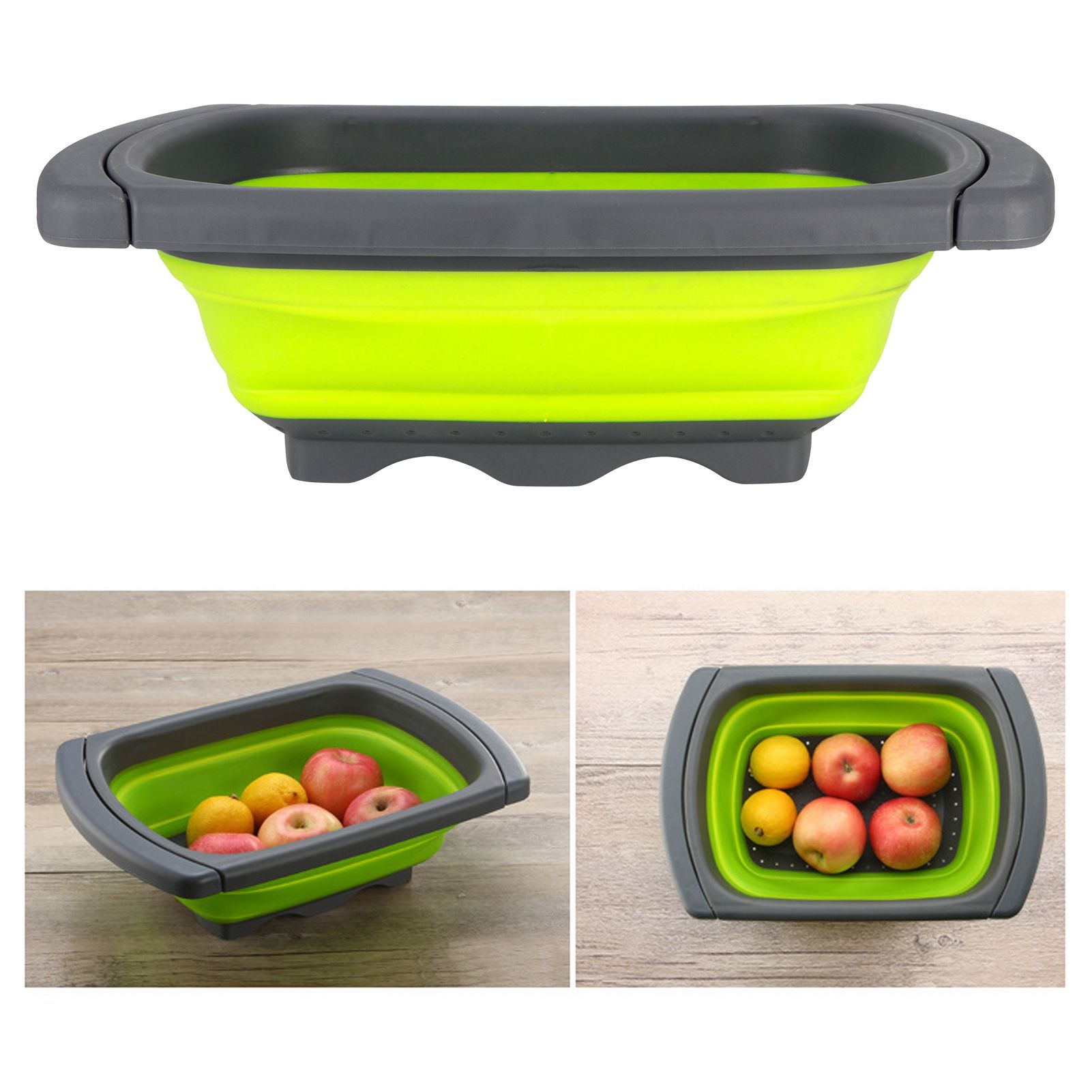 Foldable Fruit Vegetable Washing Basket Strainer Draining Basket for Fruit view 10