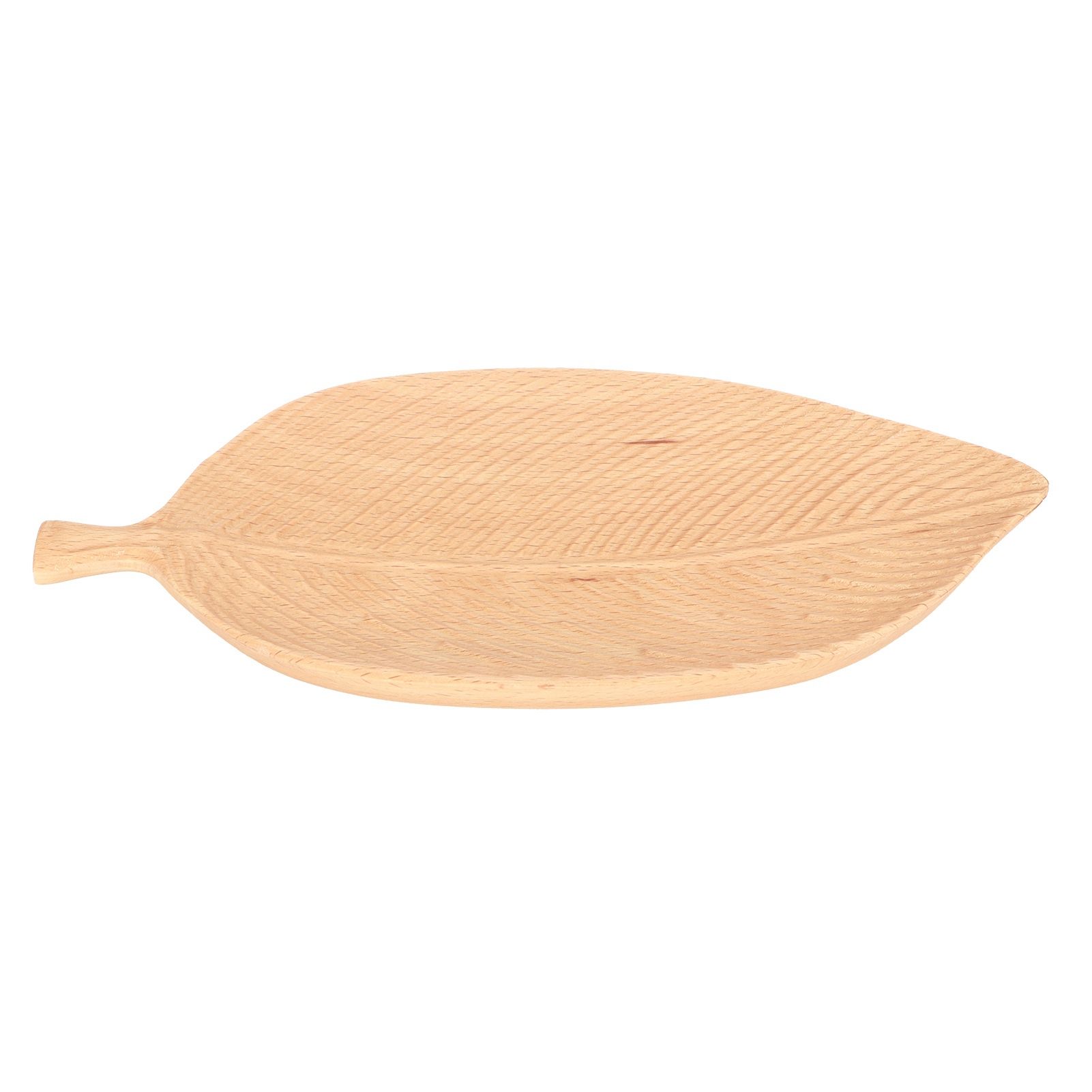 Leaf Shape Wood Plate Storage Trays Tea Tray Dessert Dinner Bread Fruit Snaks view 4