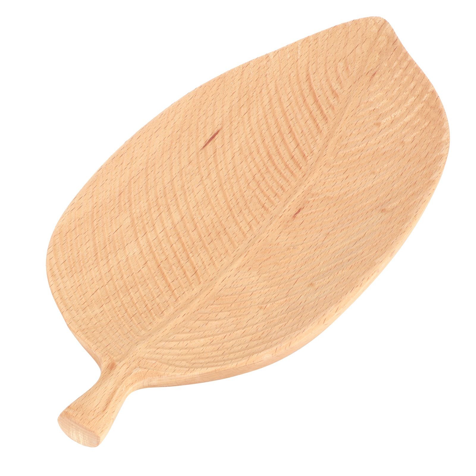 Leaf Shape Wood Plate Storage Trays Tea Tray Dessert Dinner Bread Fruit Snaks view 5
