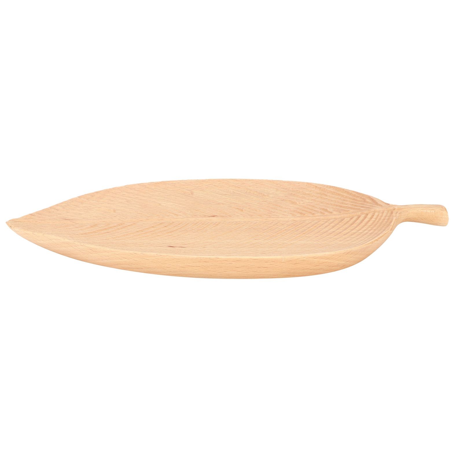 Leaf Shape Wood Plate Storage Trays Tea Tray Dessert Dinner Bread Fruit Snaks view 6