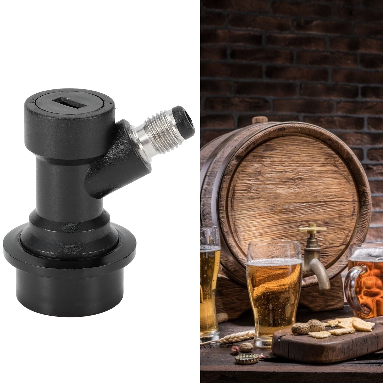 2PCS 1/4MFL Ball Lock Disconnects Kit for Homebrew Beer Soda Keg Liquid view 10