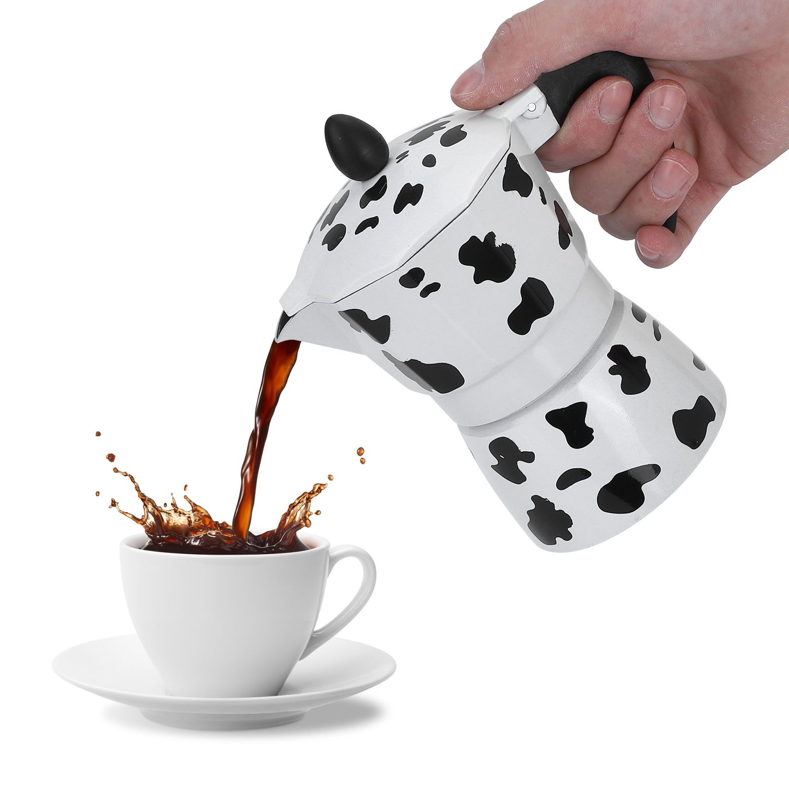 Aluminium Coffee Pot Kettle Coffee Maker Moka Pot for Home Coffee Shop Use view 9