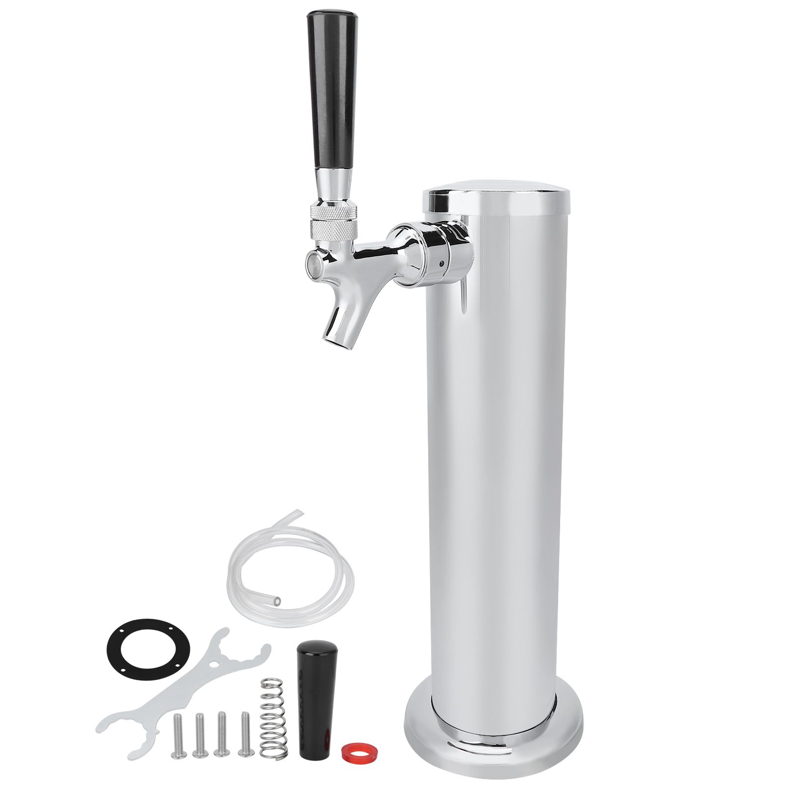 Stainless Steel Beer Draft Tower with Single Faucet Dispenser Home Brewing view 2