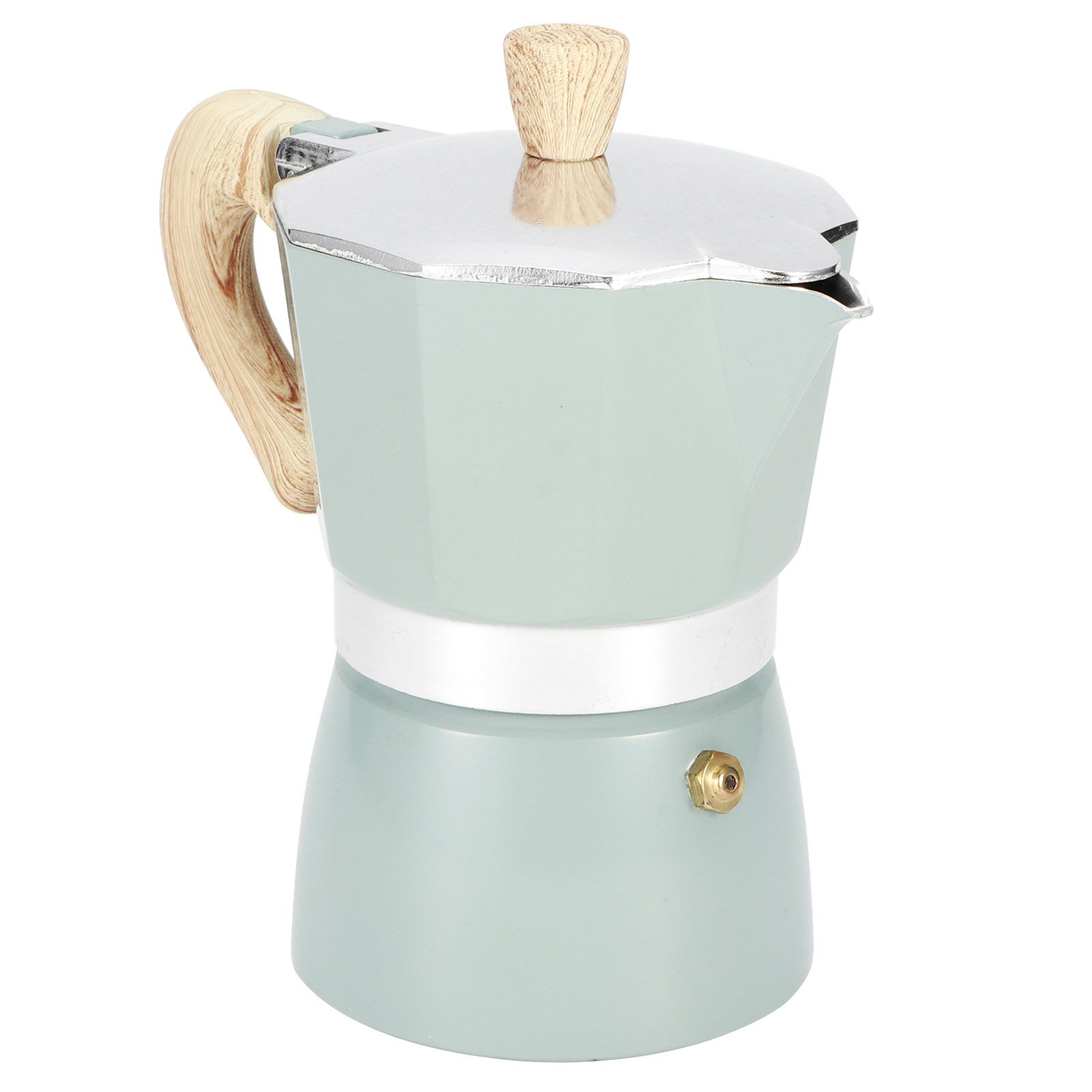 Stovetop Coffee Maker Aluminium Octagonal Coffee Pot Kettle Moka Pot for Home view 4