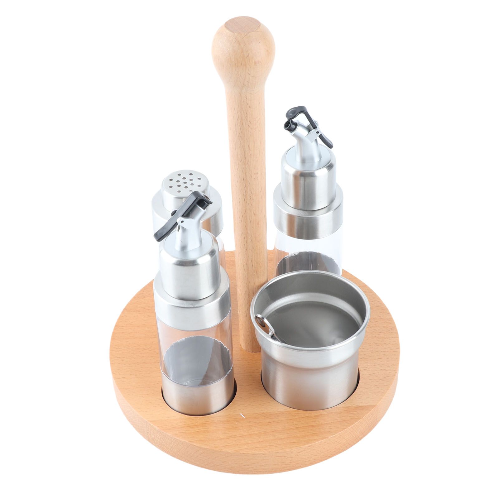 Cruet Condiment Spice Pepper Jar Box Seasoning Storage Container Pot Rack Set view 7