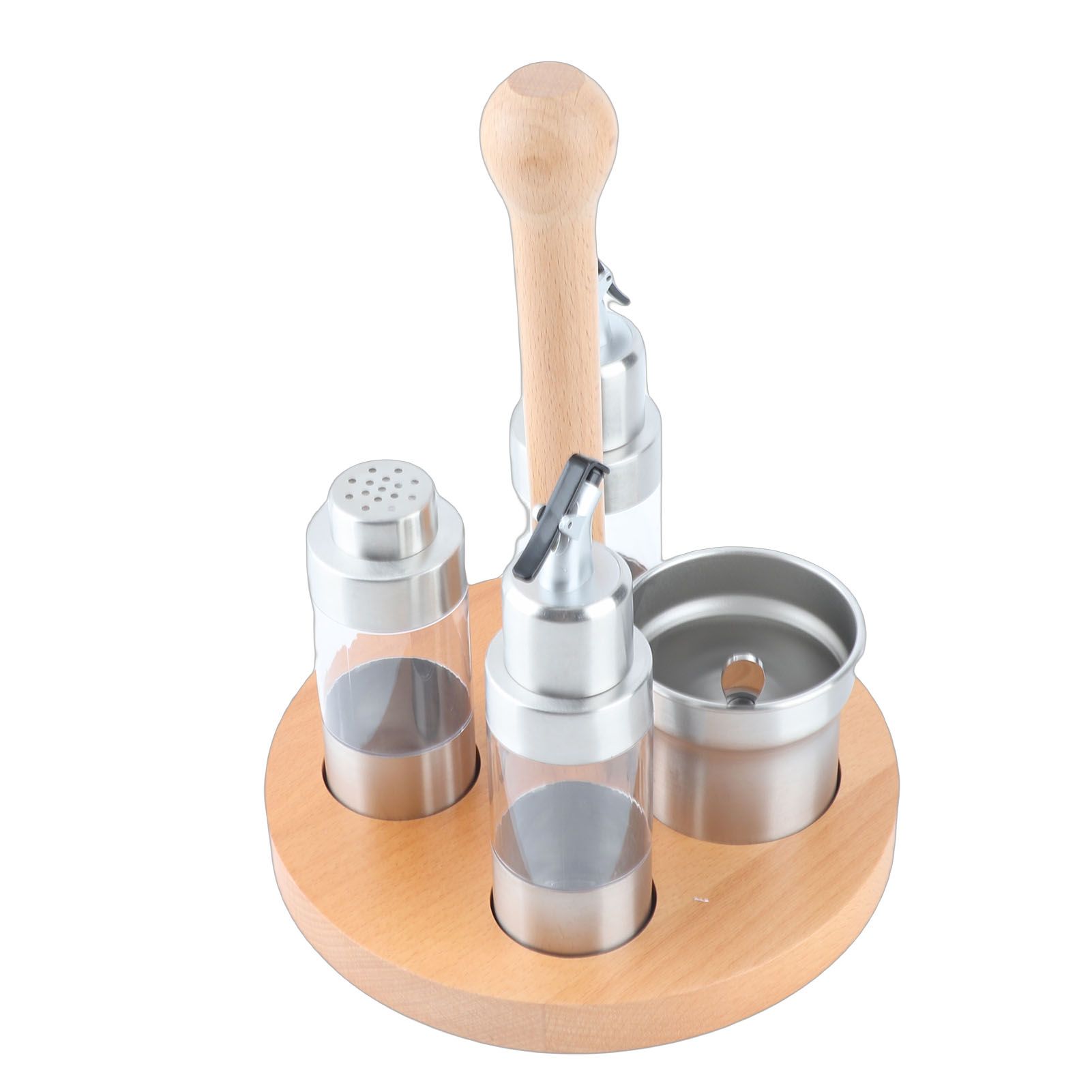 Cruet Condiment Spice Pepper Jar Box Seasoning Storage Container Pot Rack Set view 8