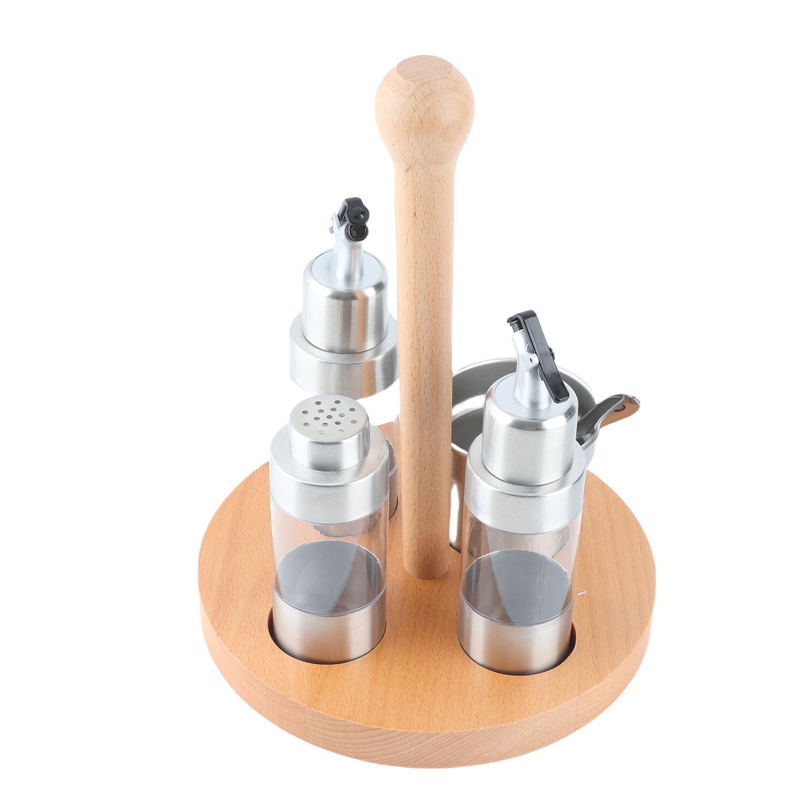 Cruet Condiment Spice Pepper Jar Box Seasoning Storage Container Pot Rack Set view 9