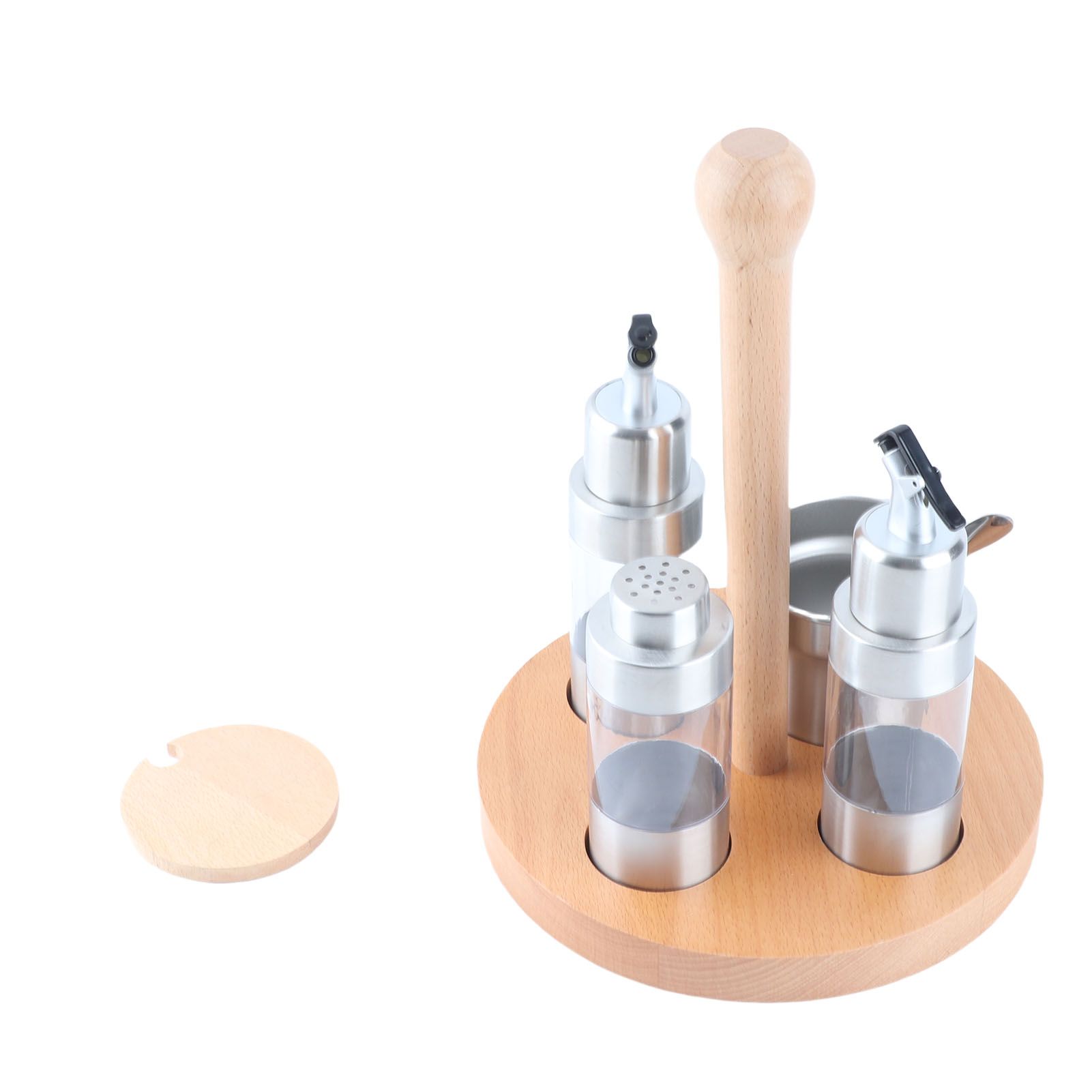 Cruet Condiment Spice Pepper Jar Box Seasoning Storage Container Pot Rack Set view 10