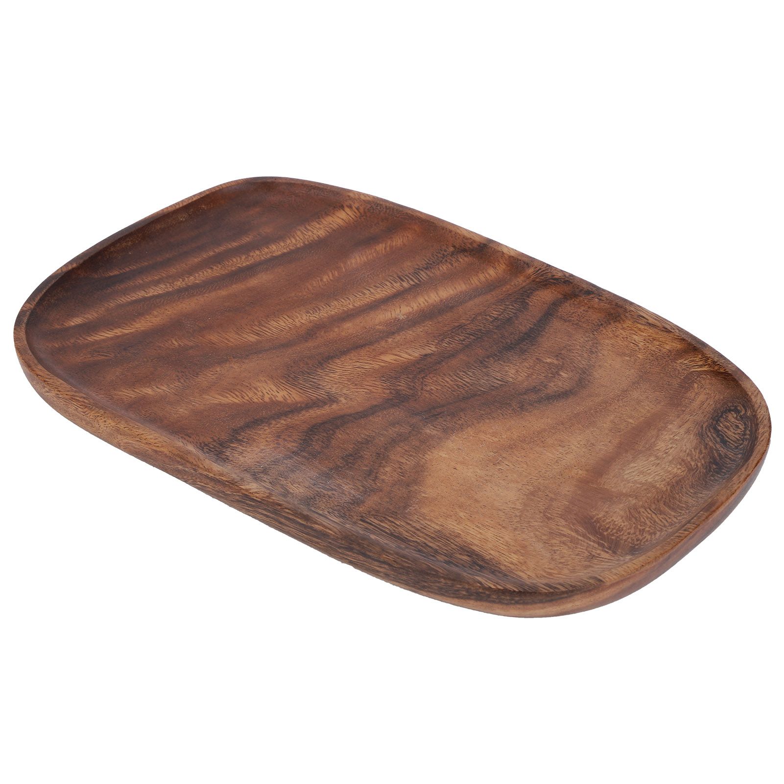 Irregular Wood Storage Tray Snack Fruit Organizer Table Accessories Fast Food view 3
