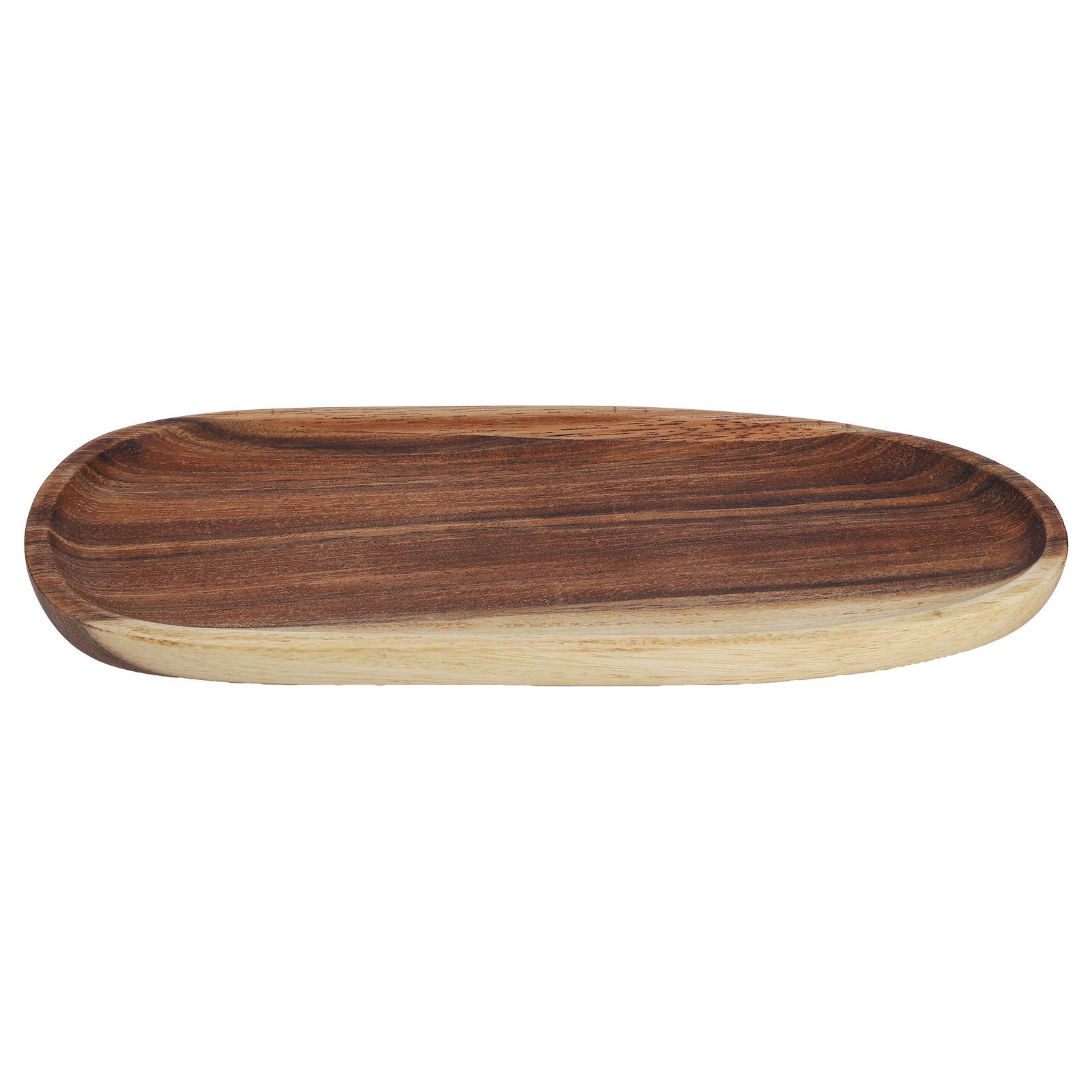 Irregular Wood Storage Tray Snack Fruit Organizer Table Accessories Fast Food view 2