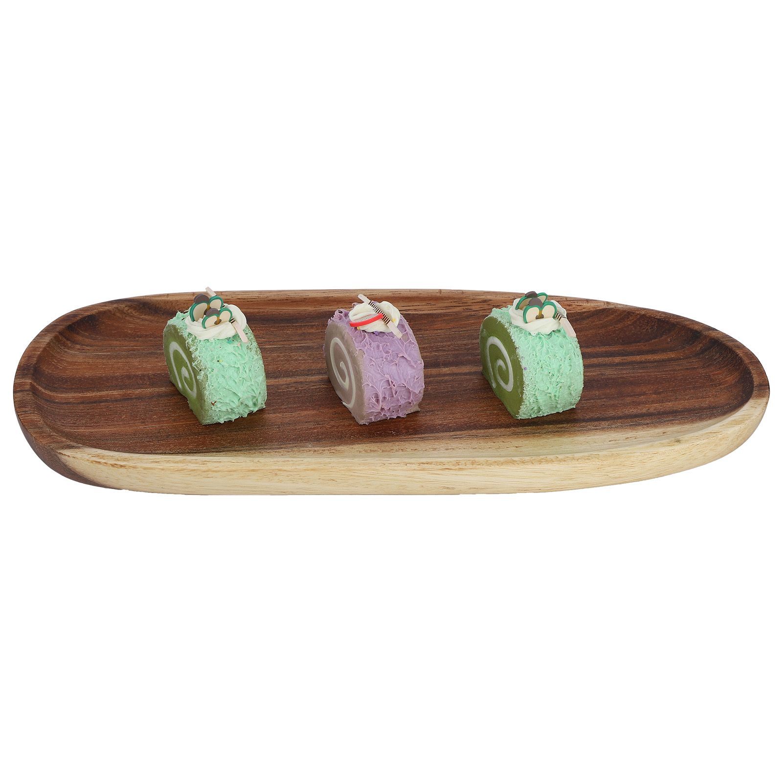 Irregular Wood Storage Tray Snack Fruit Organizer Table Accessories Fast Food view 8