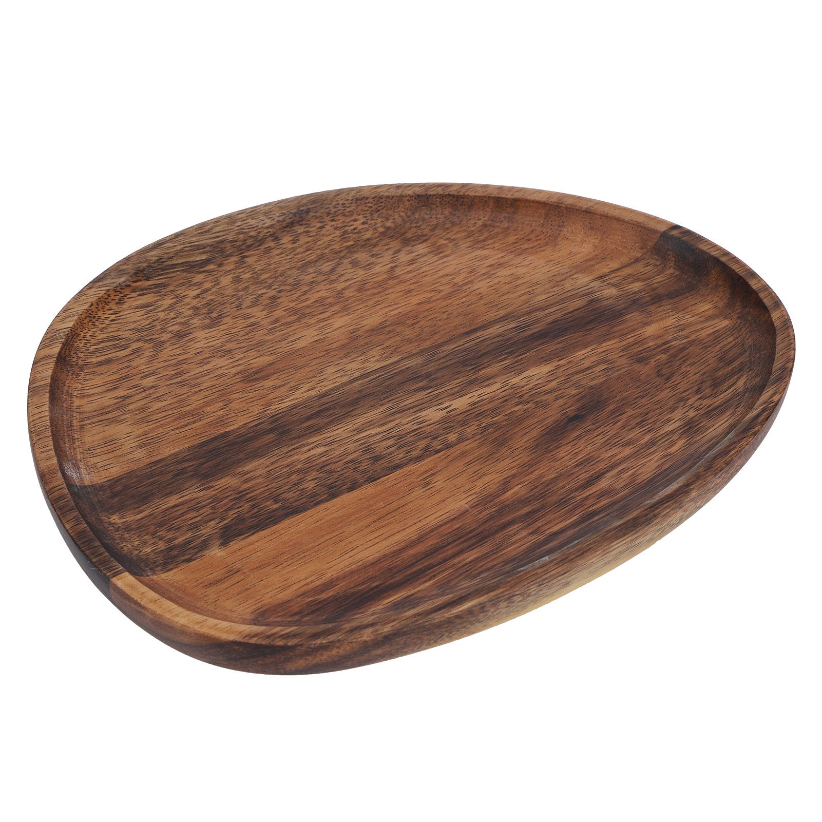 Irregular Wood Storage Tray Snack Fruit Organizer Table Accessories Fast Food view 3