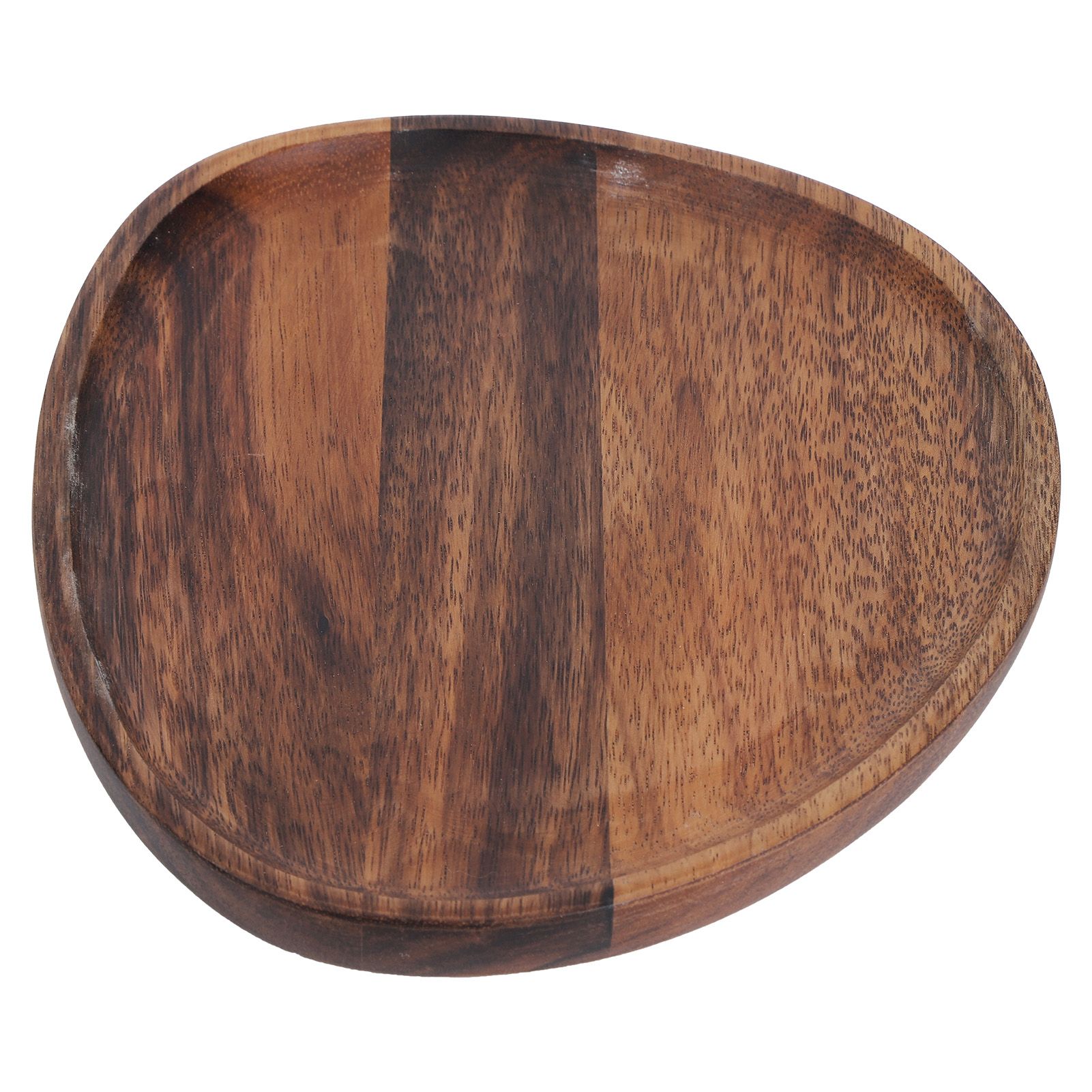 Irregular Wood Storage Tray Snack Fruit Organizer Table Accessories Fast Food view 4
