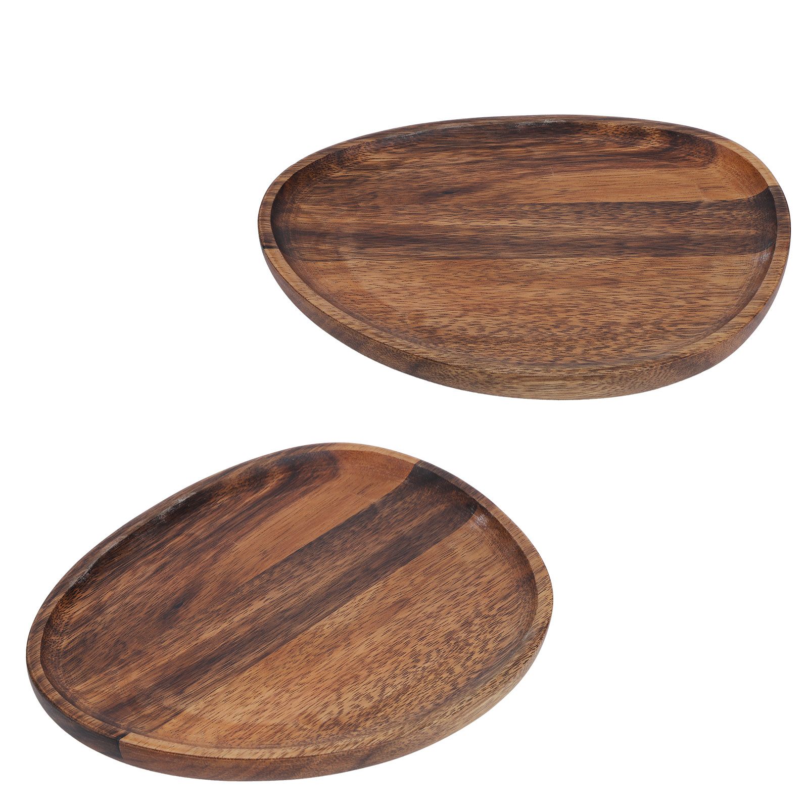 Irregular Wood Storage Tray Snack Fruit Organizer Table Accessories Fast Food view 5