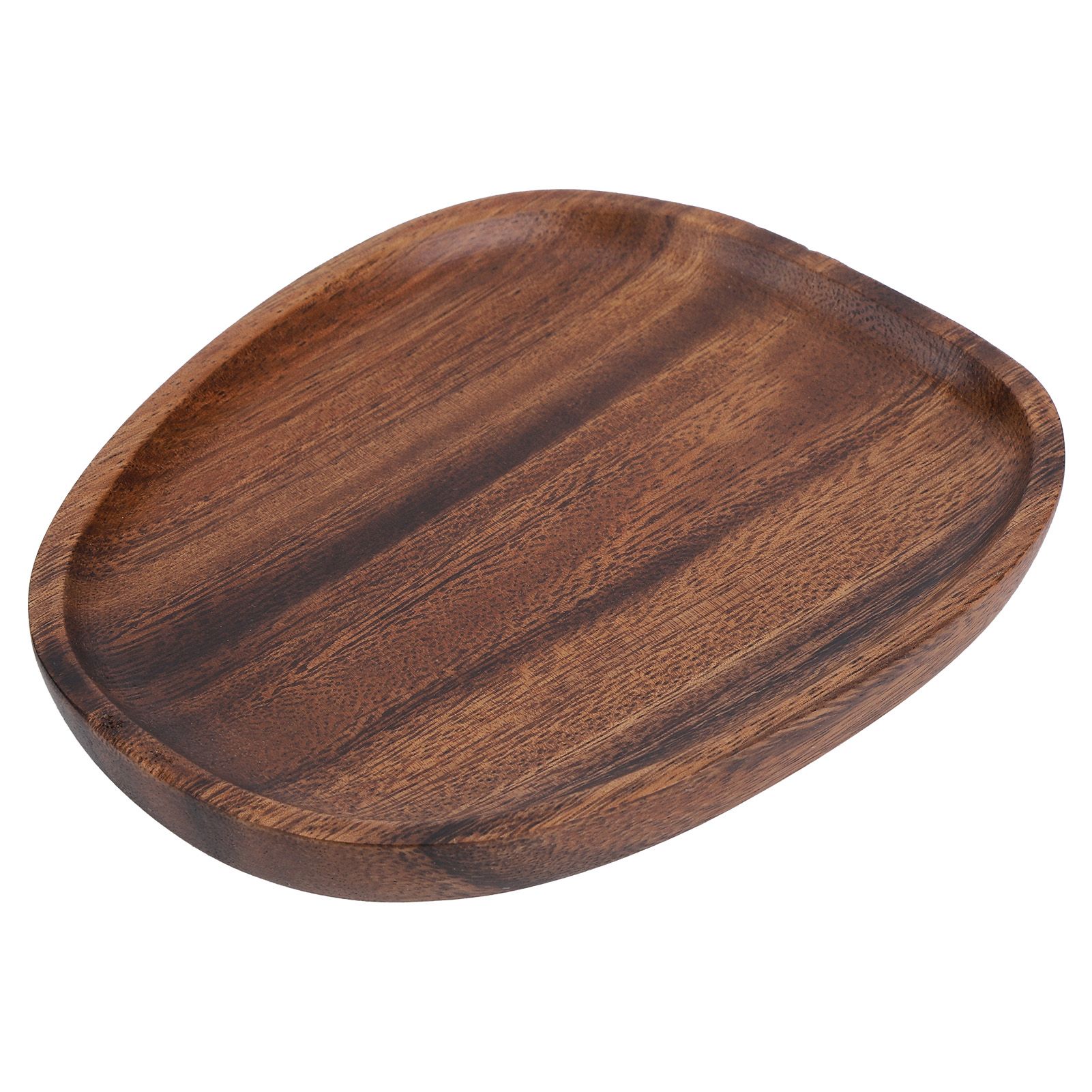 Irregular Wood Storage Tray Snack Fruit Organizer Table Accessories Fast Food view 3