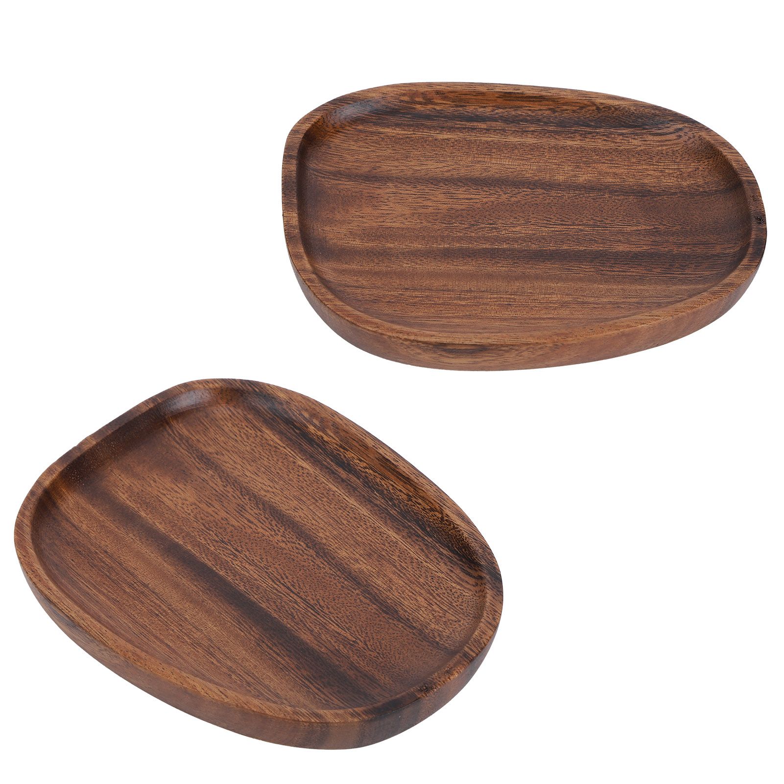 Irregular Wood Storage Tray Snack Fruit Organizer Table Accessories Fast Food view 5