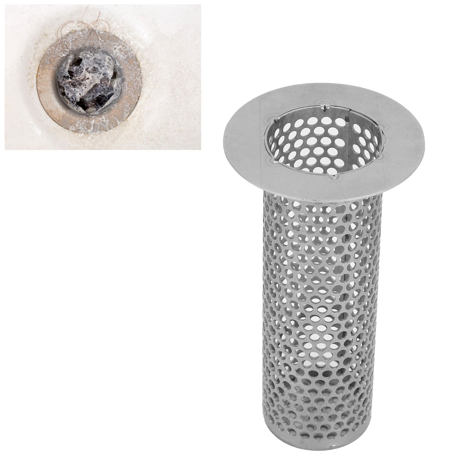 Stainless Steel Basin Sink Strainer Floor Drain Filter Protector Kitchen view 9