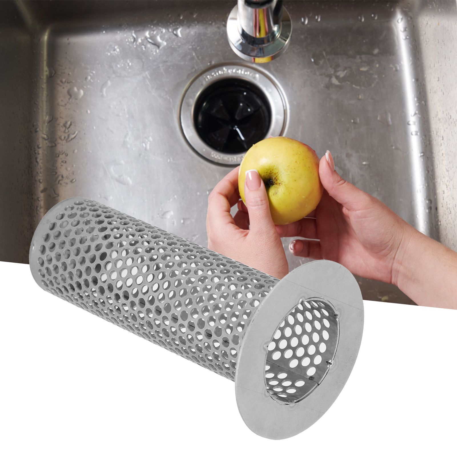 Stainless Steel Basin Sink Strainer Floor Drain Filter Protector Kitchen view 10