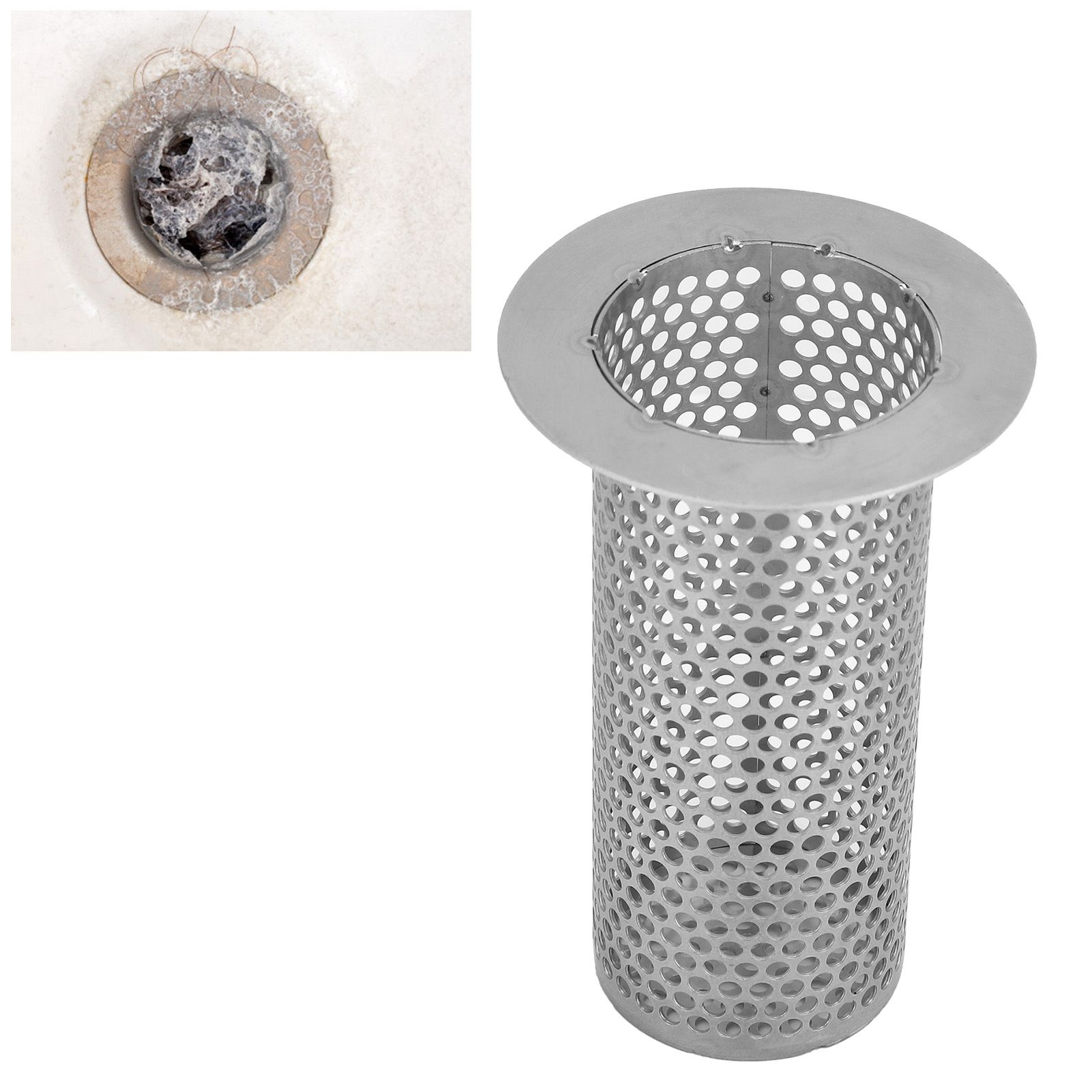 Stainless Steel Basin Sink Strainer Floor Drain Filter Protector Kitchen view 9