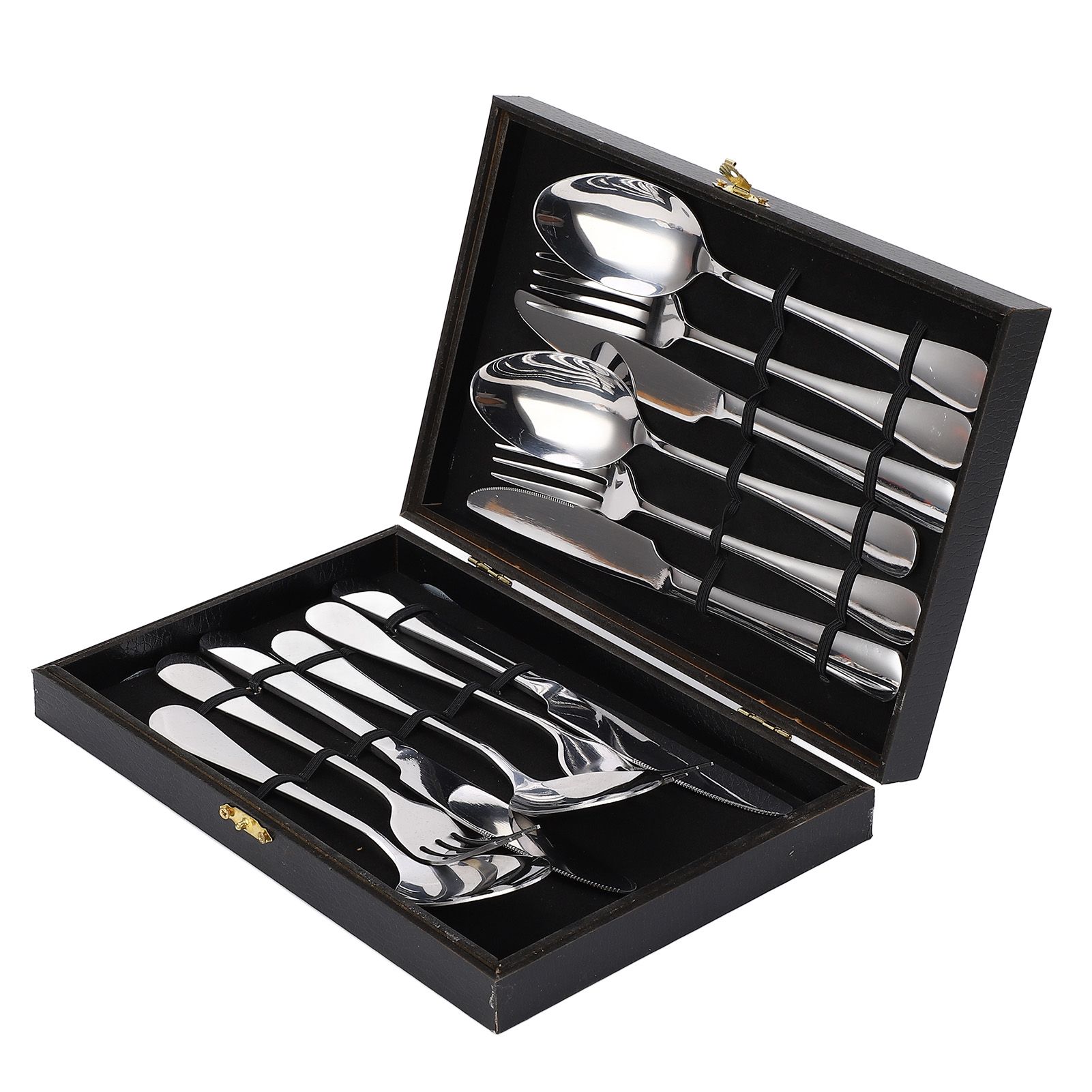 European Type 304 Stainless Steel Knives Forks Spoons Kit Tableware Cutlery