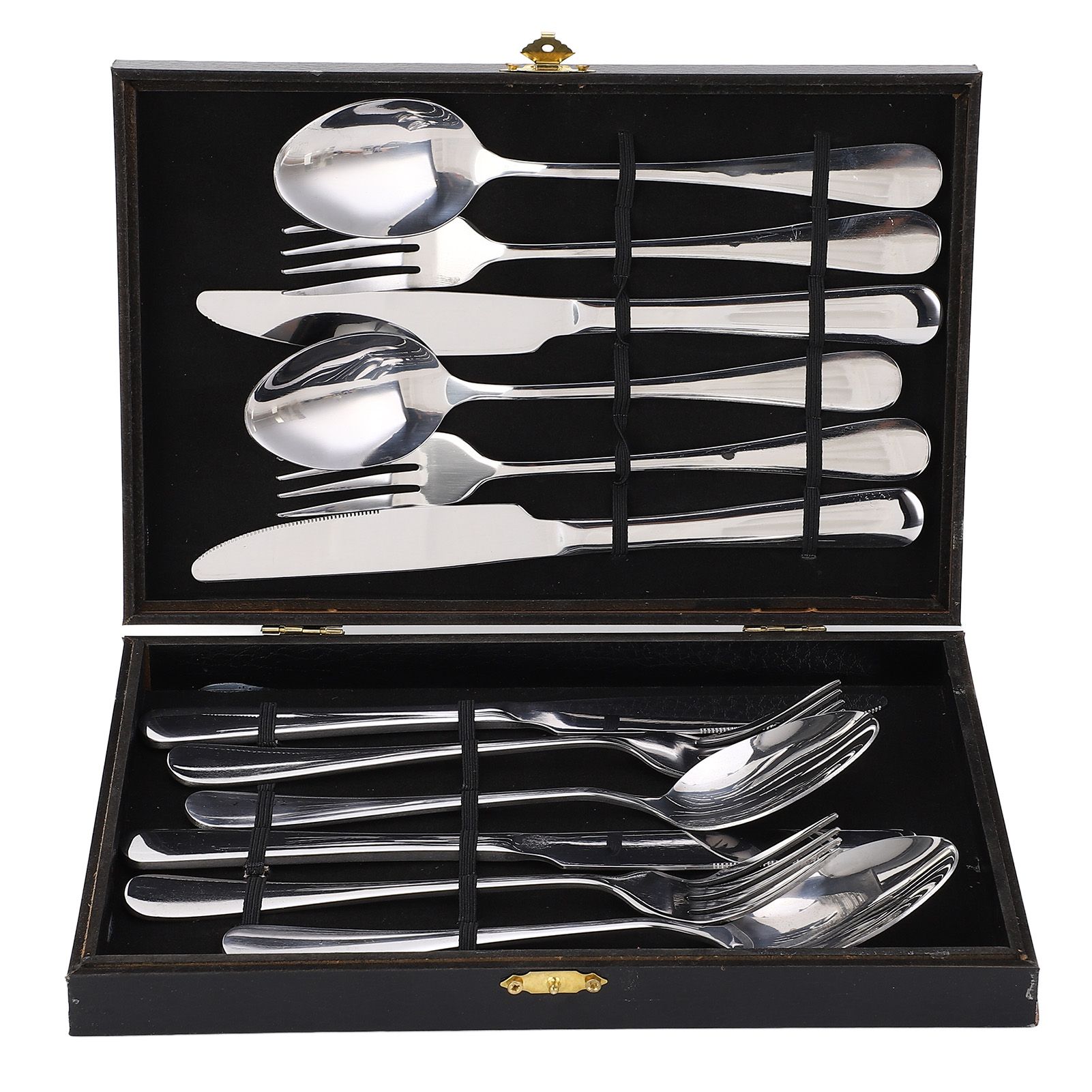 European Type 304 Stainless Steel Knives Forks Spoons Kit Tableware Cutlery view 2