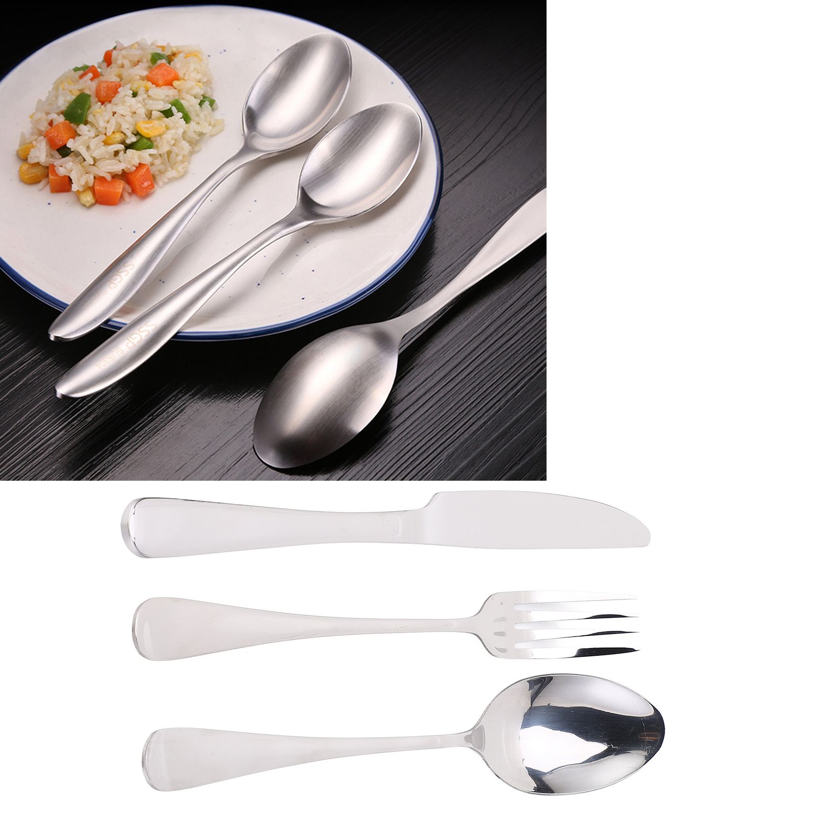 European Type 304 Stainless Steel Knives Forks Spoons Kit Tableware Cutlery view 9