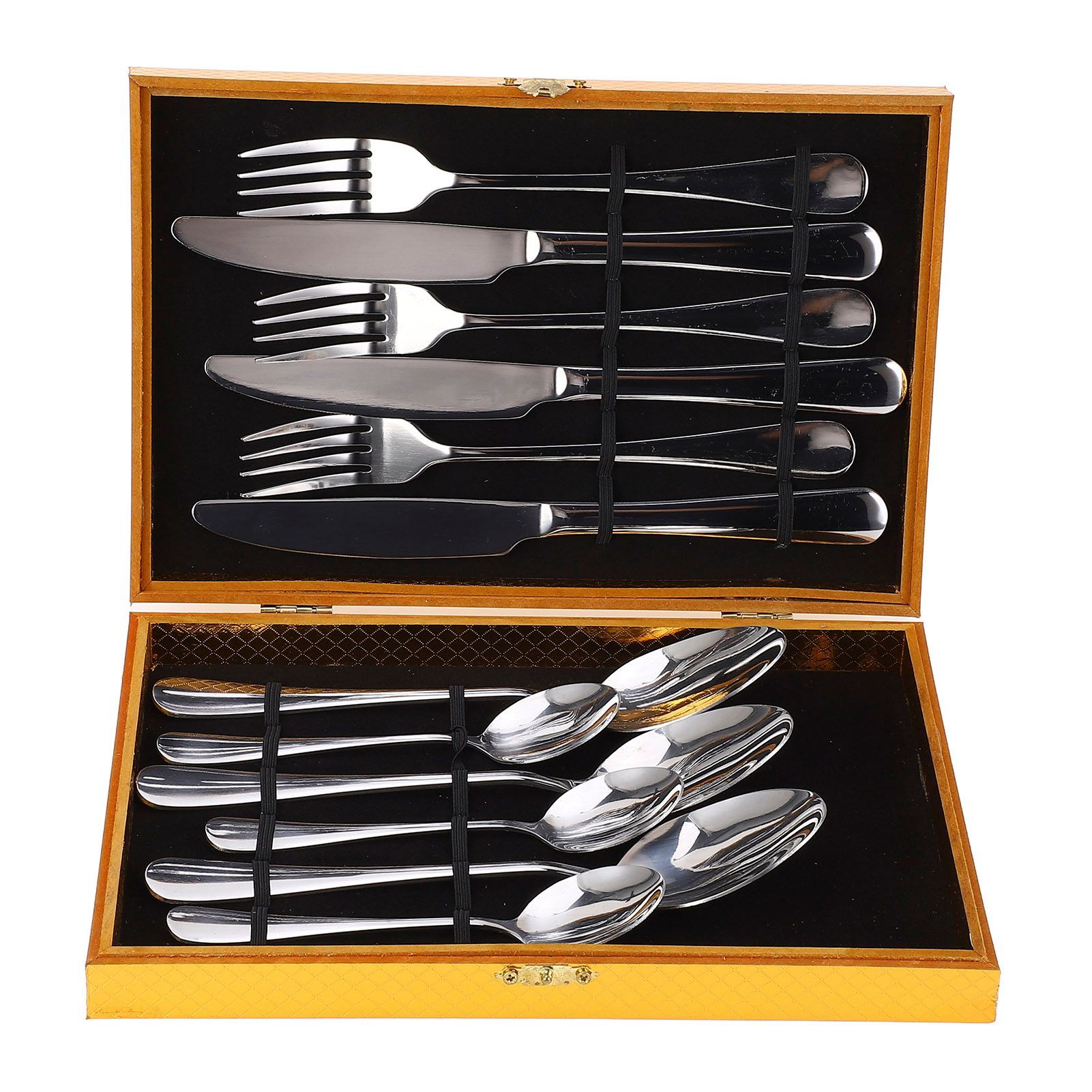 304 Stainless Steel Knives Forks Spoons Kit Cutlery Set for Home Kitchen Hotel