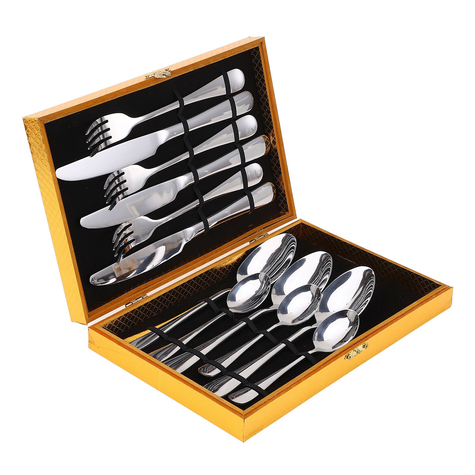 304 Stainless Steel Knives Forks Spoons Kit Cutlery Set for Home Kitchen Hotel view 3
