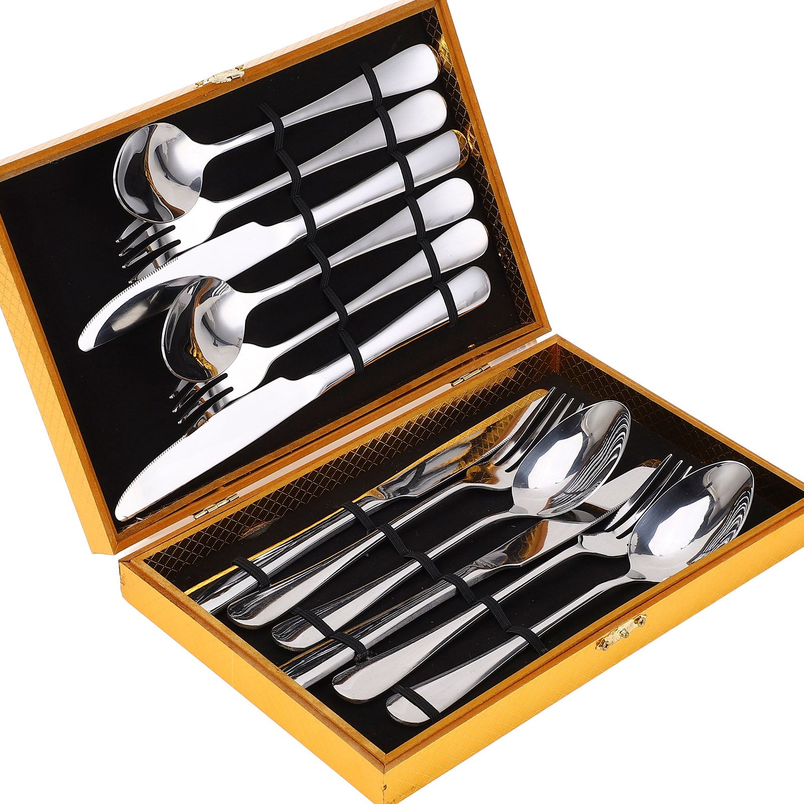 304 Stainless Steel Knives Forks Spoons Kit Cutlery Set for Home Kitchen Hotel