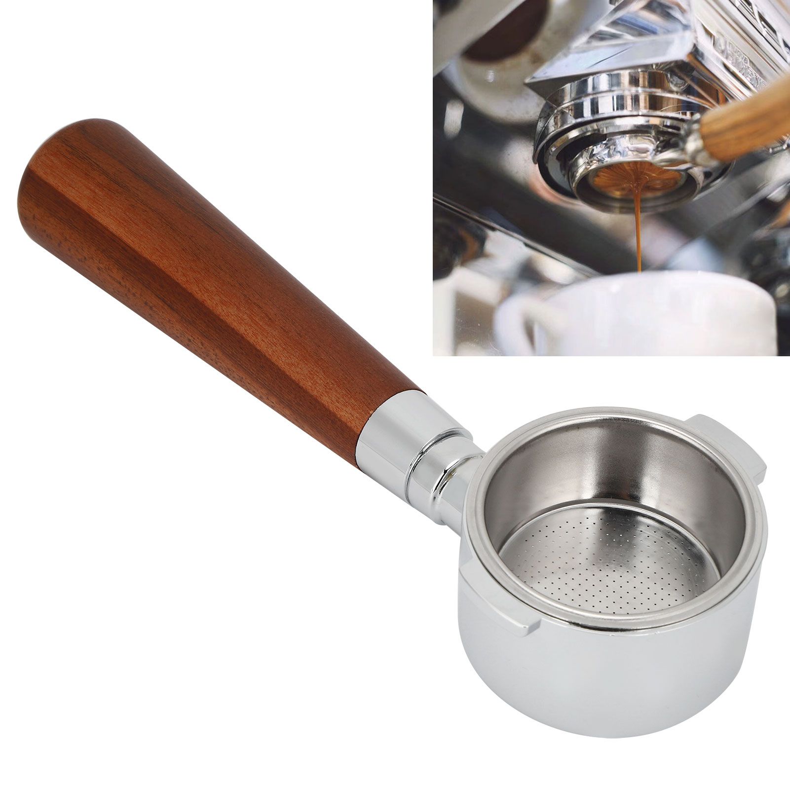 Coffee Bottomless Portafilter Filter Handle Replacement Accessories Fit for view 9