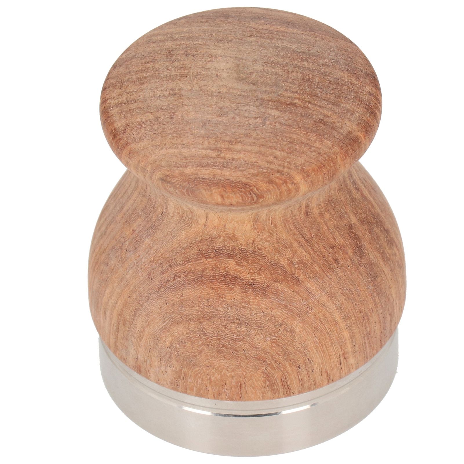 Stainless Steel Flat Coffee Tamper Powder Press Hammer Wooden Handle Coffee view 6