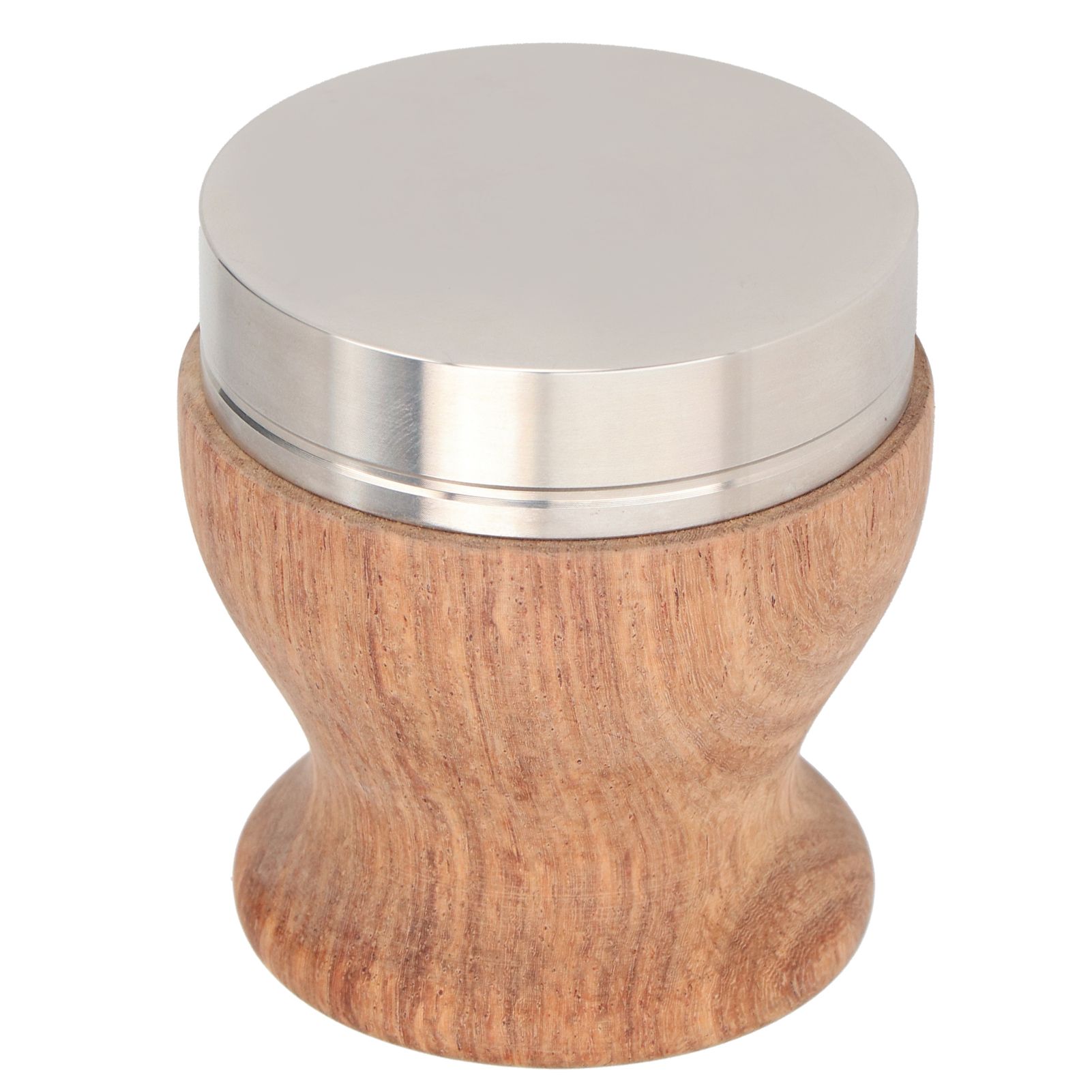 Stainless Steel Flat Coffee Tamper Powder Press Hammer Wooden Handle Coffee view 7
